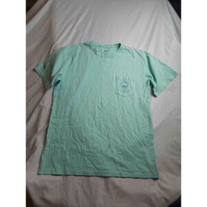 Coastal Cotton Shirt Mens Large Green‎ Off-Road Vehicle Graphic Print Casual